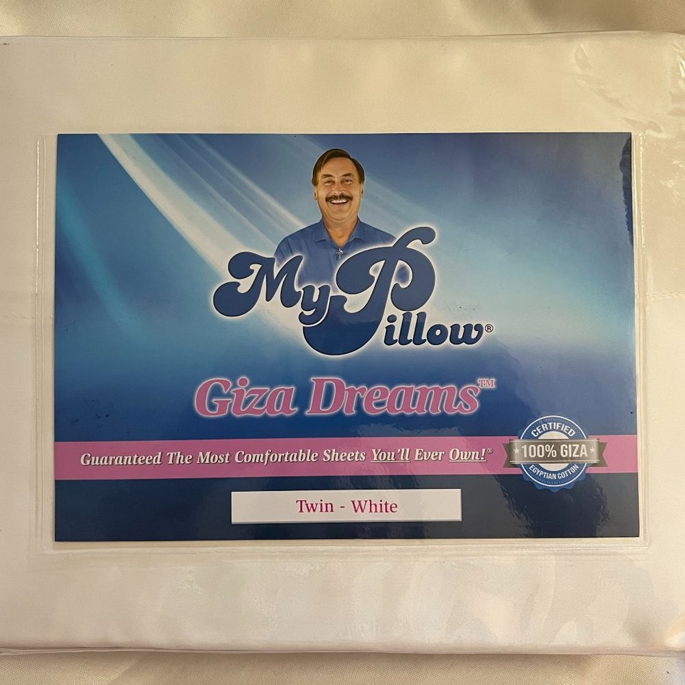 My Pillow Giza Dreams Twin White Sheet Set